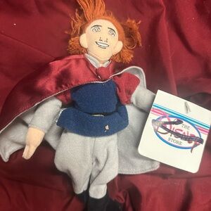Disney Plush Toy with Red Cape and Blue Outfit
